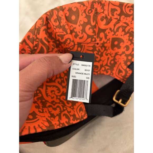 Marc By Marc Jacobs Orange Multi Patterned Cap O/S - Picture 3 of 4